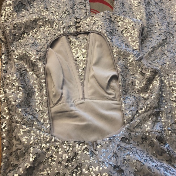 BCBGMAXAZRIA Cain Sequin Applique Dress - Picture 10 of 11